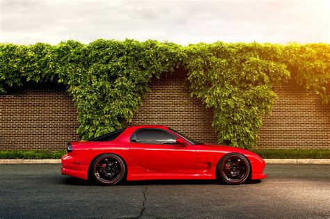 Red coupe, car, road, Mazda, rx7 HD wallpaper | Wallpaper Flare