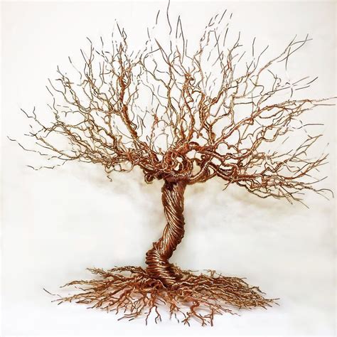 Copper Tree Wire Sculpture Wire Sculpture Tree Sculpture Sculpture