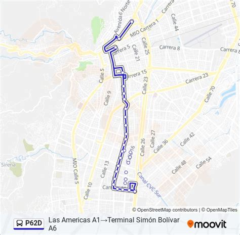 Ruta P D Horarios Paradas Y Mapas Las Americas A Terminal Sim N