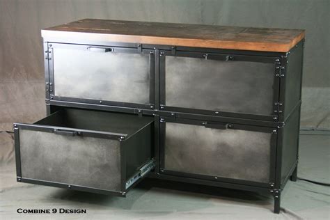 Buy Hand Crafted Modern Industrial File Cabinet - Reclaimed Wood ...