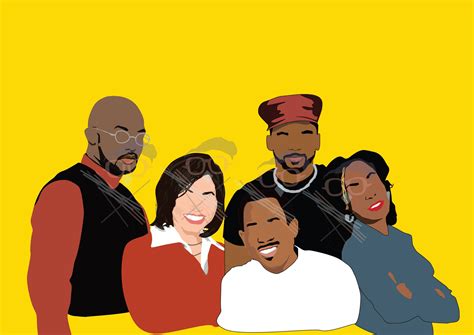 Classic TV Poster - Martin TV Show, 90's Poster, Hip Hop Poster, Damn