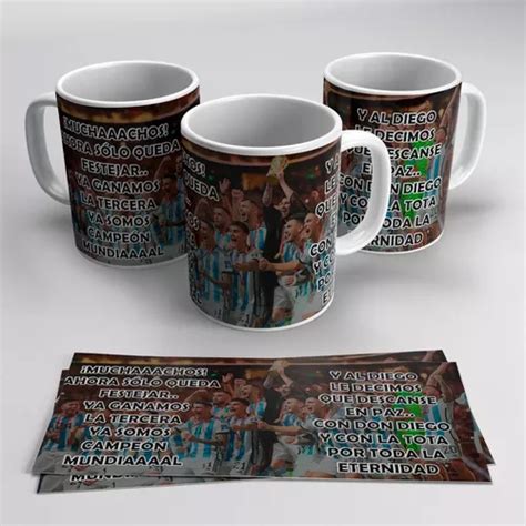 Plantillas Para Sublimar Tazas Argentina Campeon Mundial En Venta En