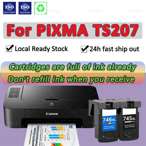 For Canon Pixma Ts207 Ink Cartridge Canon Ts207 Ink Compatible Ink