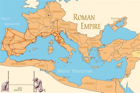 Roman Empire Map Eastern And Western Rome