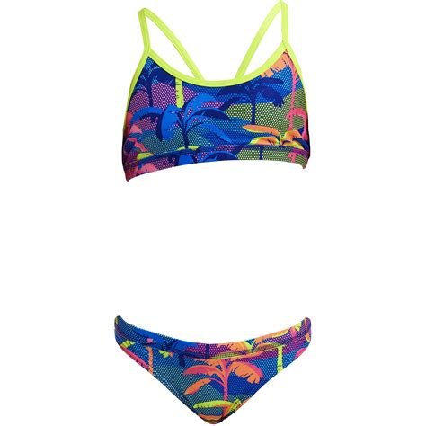 Funkita Racerback Eco Bikini Girls Palm A Lot BIKE24