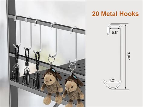 Amazon Himix Storage Shelves With Hooks Tier Foldable