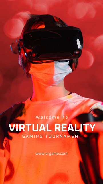 Virtual Reality Gaming Tournament Ad Online Instagram Story Template