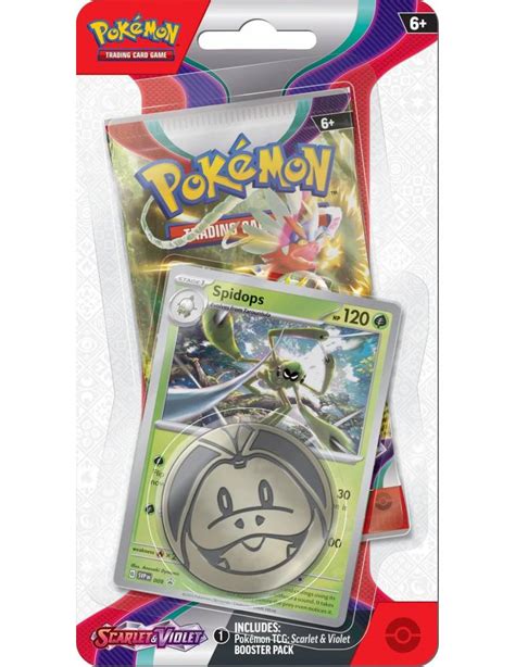 Pokemon TCG Escarlata y Púrpura SV1 Checklane Blister Spidops Inglés