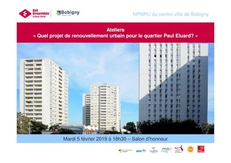 PDF NPNRU Du Centre Ville De Bobigny Ateliers Quel Projet De