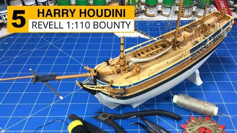 Revell 1110 Hmav Bounty Part 5 Knots Rats And Rigging Youtube