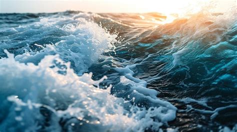 Premium Photo | Ocean waves hd wallpaper HD 8K wallpaper Stock ...