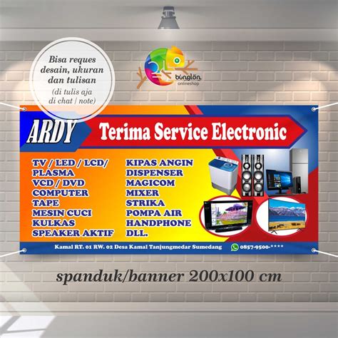 Contoh Banner Service Elektronik Homecare24