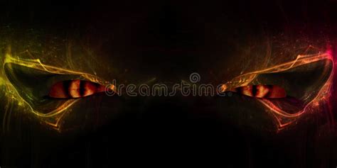 Demon Eyes stock illustration. Illustration of glow, eyes - 25376984