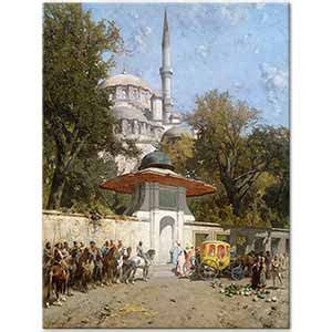 Alberto Pasini Yeni Valide Camii Emin N Stanbul Sanat Evi