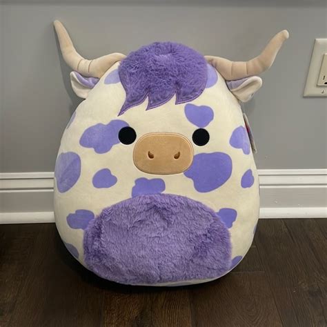 Squishmallows Toys Nwt 6 Conway The Purple Spotted Highland Cow