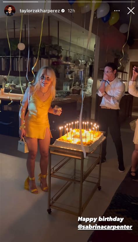 Sabrina Carpenter Got A Leonardo Dicaprio Cake For Her 25th Birthday Teen Vogue