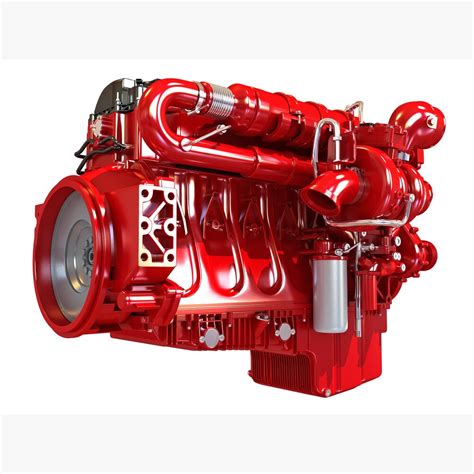 Heavy-Duty Truck Engine 3D model - Download Engine on 3DModels.org