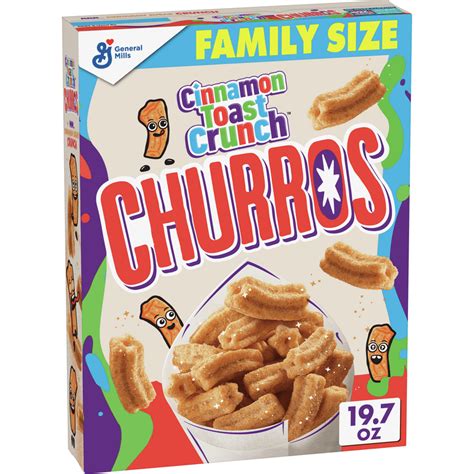 Cinnamon Toast Crunch Churros Cereal With Whole Grain 197 Oz