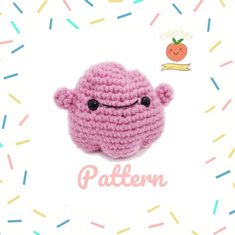 Chibi Ditto Amigurumi Pattern Pokemon Crochet Pattern Etsy