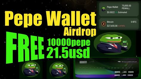 Pepe Wallet Airdrop Join Bonus 10000 Pepe 21 5 USD BitMart