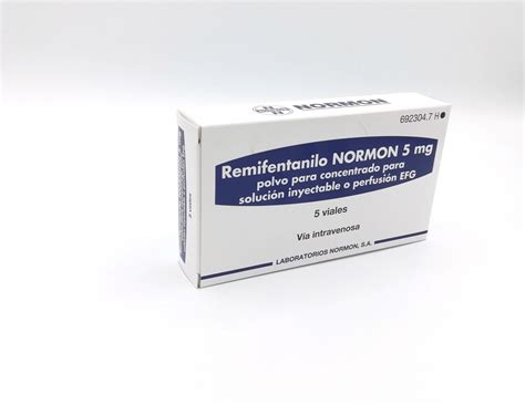 Remifentanilo Normon Mg Polvo Para Concentrado Para Solucion