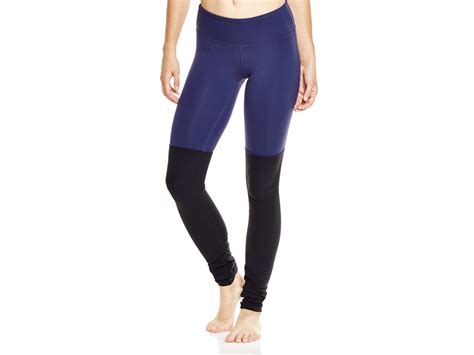 Alo Yoga Goddess Ribbed Leggings In Blue Lyst