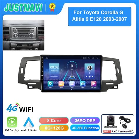 JUSTNAVI Radio Con GPS Para Coche Reproductor Multimedia Con Android