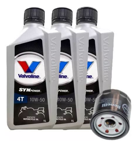 Kit Service Filtro Benelli Tnt 300 600 Trk 502 Valvoline