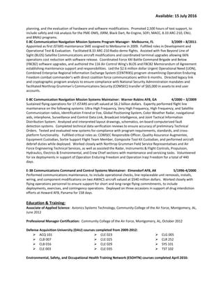 Resume For Jeremy W Duncan PDF