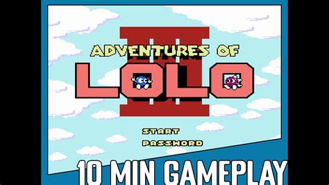 10 Minute Gameplay Adventures Of Lolo 3 1991 Nes Youtube