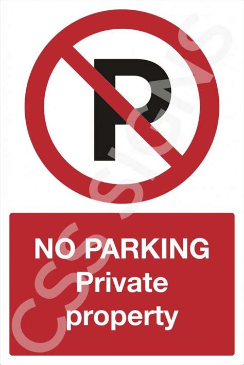 No Parking Private Property Sign Sign Shop Ireland CSS Signs