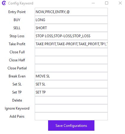 How To Define Entry Price Telegram Signal Copier