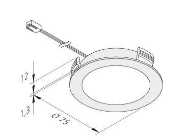 FR 68 Led Spot Zwart 24 V Hera Doeco Thuis In Iedere Keuken