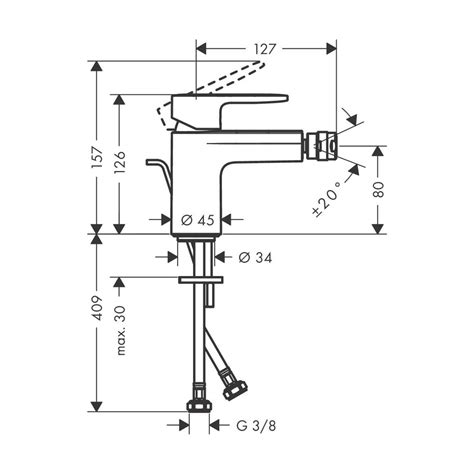 Bateria Bidetowa Chrom Blend Hansgrohe Serie Baterii Azienkowych W