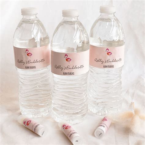 Wedding Favorites: Personalized Tropical Beach Water Bottle Labels