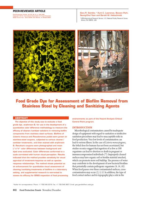 Biofilm Removal | PDF | Biofilm | Fluorescence