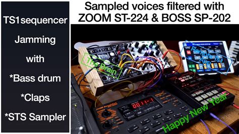 Ts Midi Sequencer Plays With Samplers Bassdrum And Claps Youtube