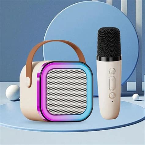 K Mini Karaoke Wireless Audio Speaker Bluetooth Microphone Portable