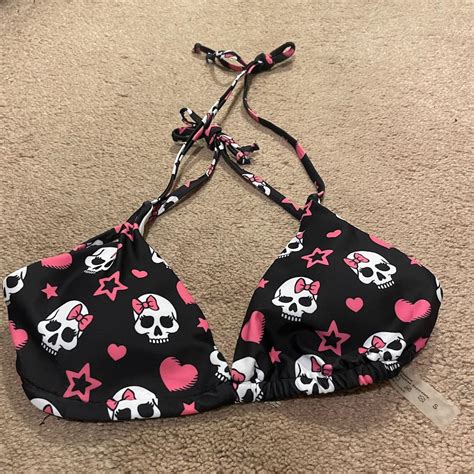Y K Inspired Bikini Set Skull Bows Hearts And Depop