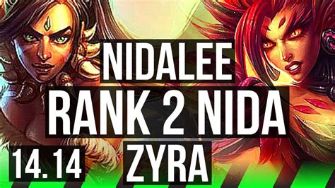 NIDALEE Vs ZYRA JGL Rank 2 Nida 15 1 4 Legendary Rank 20 EUW