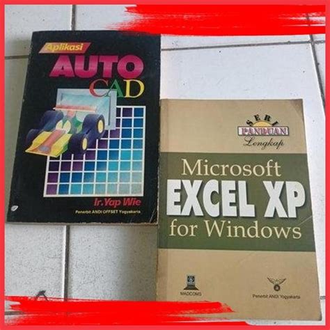 Jual Bk Srpu Ori Aplikasi Autocad Panduan Lengkap Microsoft Excel Xp