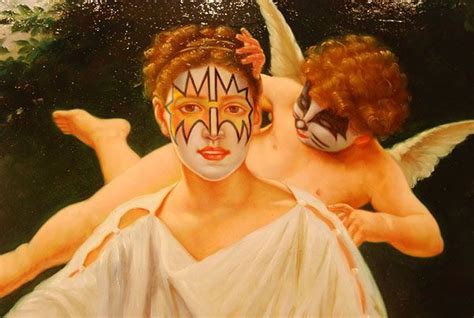 Classical Paintings With A Gene Simmons Face Paint Job Gene Simmons