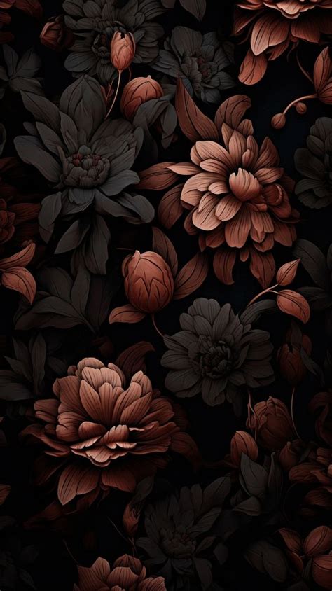 Dark Plant pattern wallpaper backgrounds | Premium Photo Illustration ...