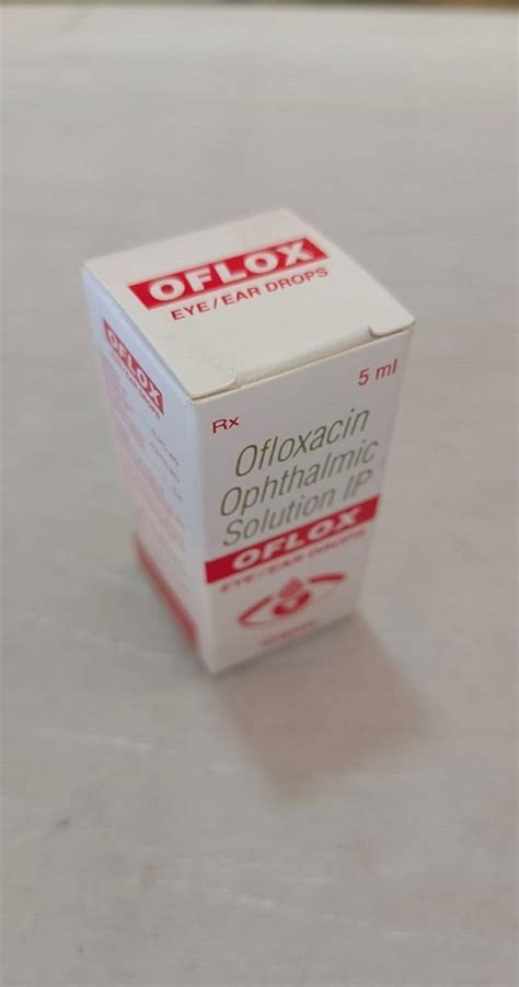 Liquid OFLOX Ofloxacin Ophthalmic Solution Eye Ear Drops 5ml