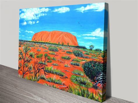 Uluru Linda Callaghan Australian Wall Art Blue Horizon Prints Australia