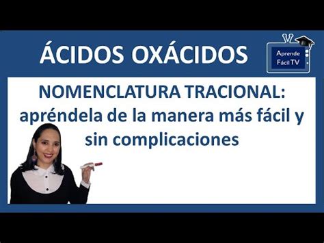 Cidos Ox Cidos Formulaci N De Oxi Cidos Nomenclatura De Cidos