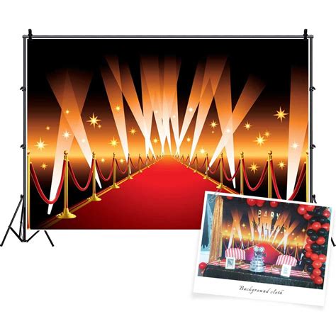 Buy CSFOTO 7x5ft Red Carpet Backdrop Award Ceremony Decor Movie ...