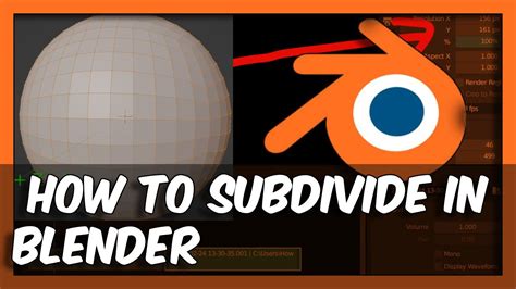 Blender 3 6 How To Subdivide In Blender Tutorial For Beginners YouTube