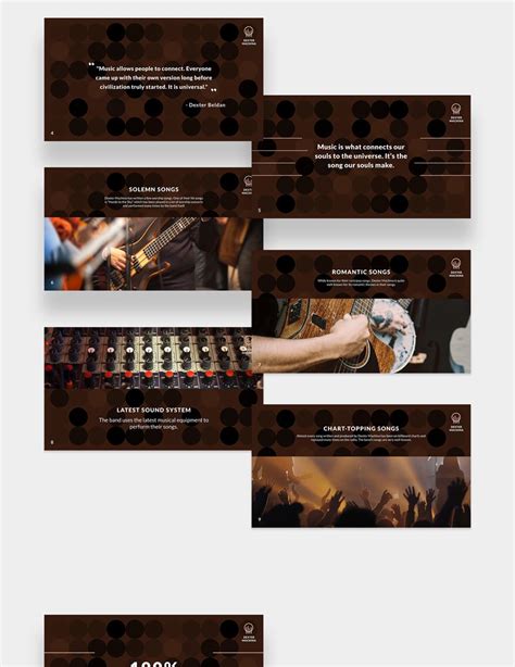 Music Band Presentation Template In Apple Keynote Illustrator