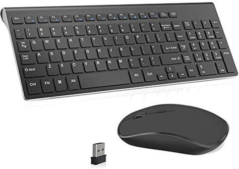 Wireless Keyboard And Mouse Combo Rechargeable G Ergonomic And Slim